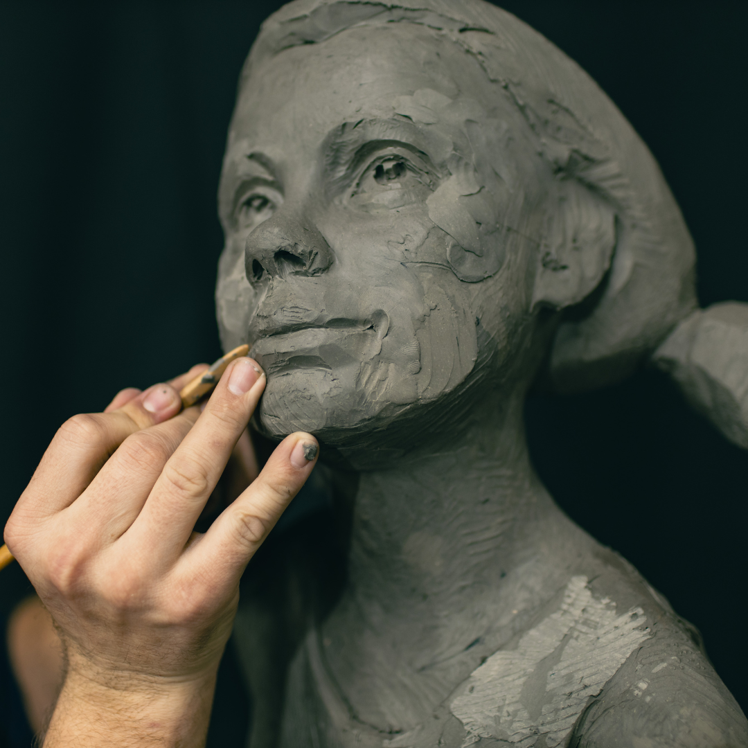 Clay bust
