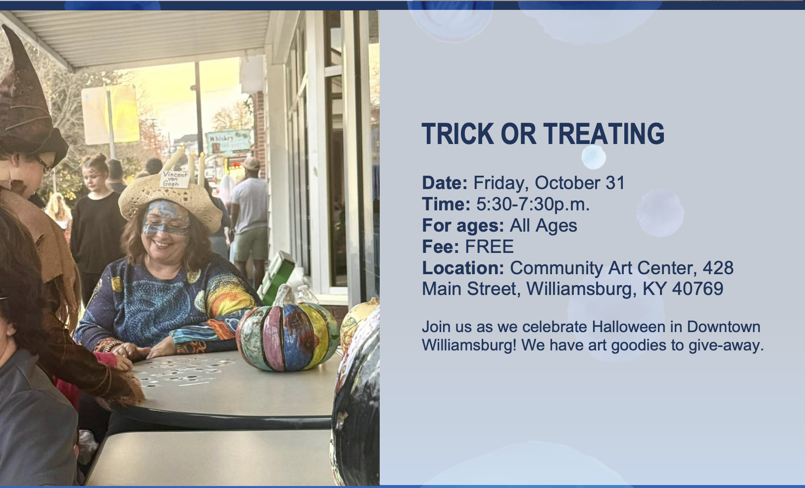 Trick or Treating Flier