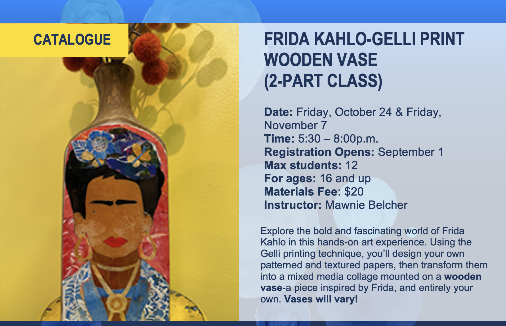 Frida Kahlo Flier