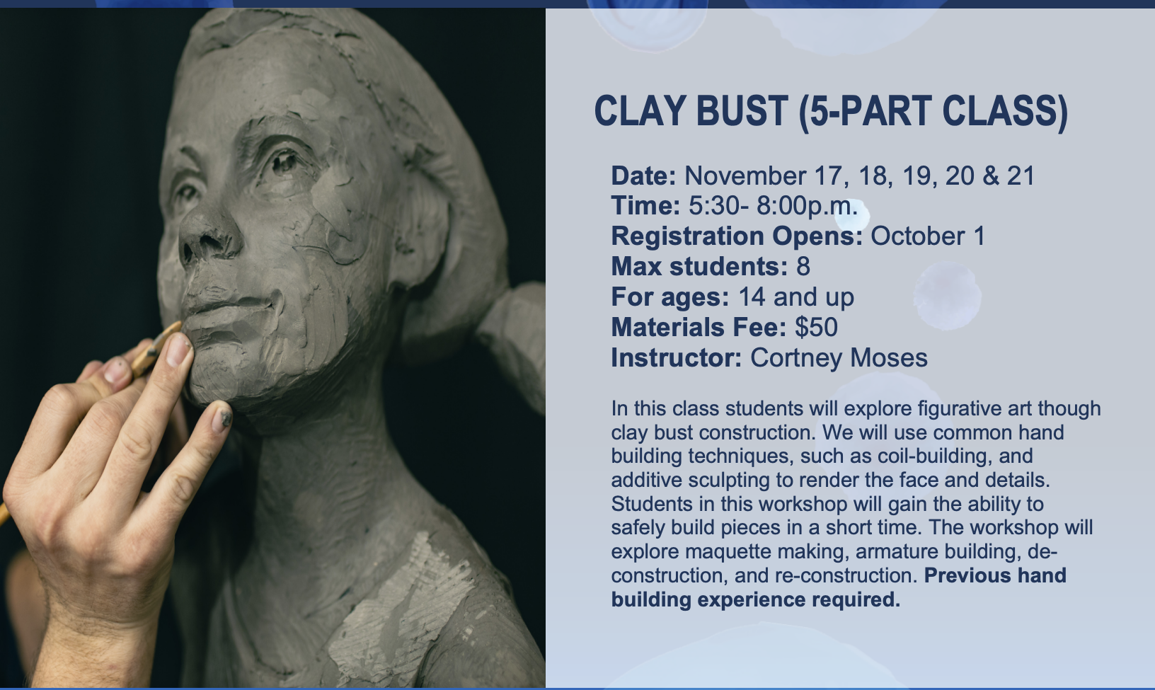 Clay Bust Flier